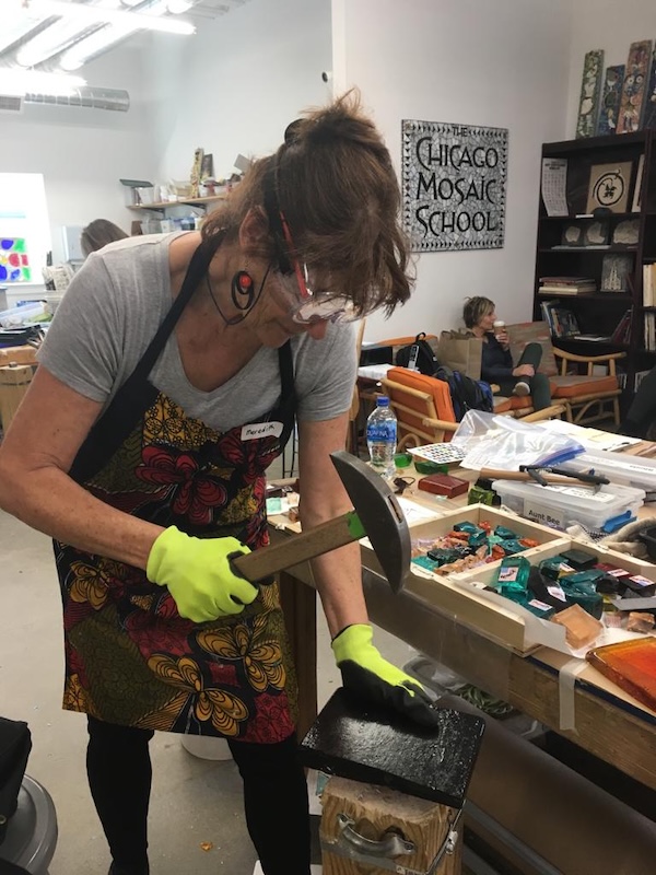 Mosaic work in progress