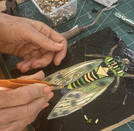 Finished mosaic close-up