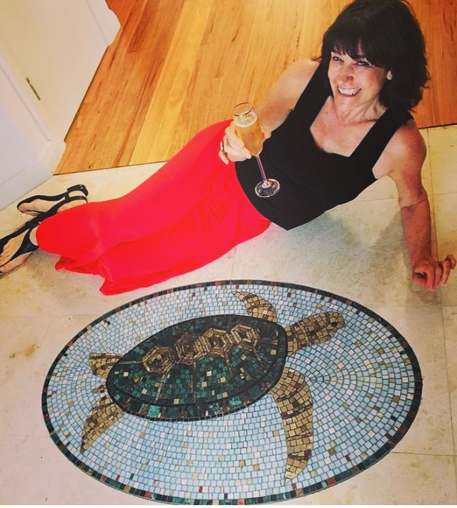 Finished mosaic close-up